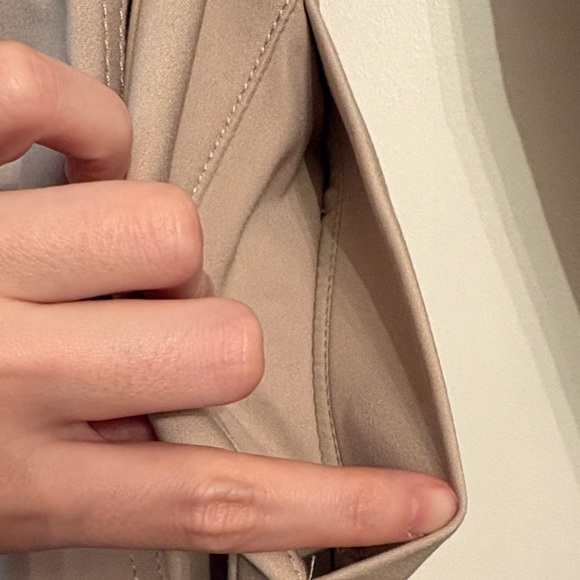 Express Classic Beige Button Front Trench Coat - Picture 9 of 14